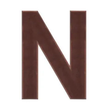 Isolate Chocolate Alphabet Stock Photos