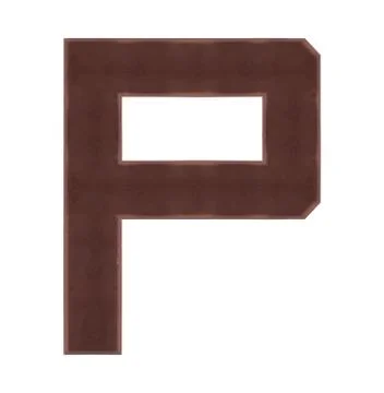 Isolate Chocolate Alphabet Foto stock