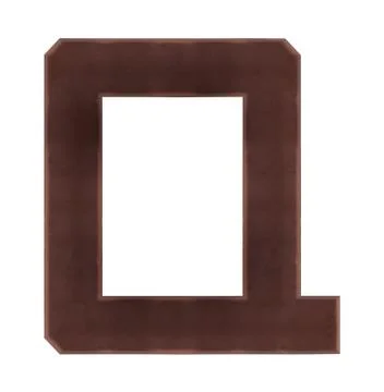 Isolate Chocolate Alphabet Stock Photos
