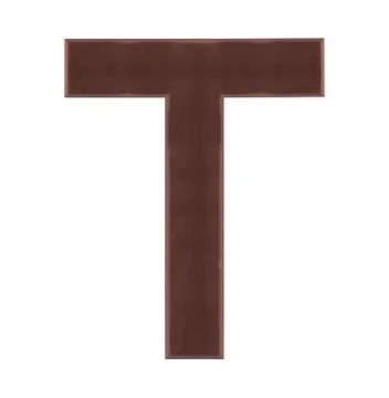 Isolate Chocolate Alphabet Stock Photos