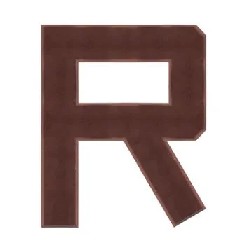 Isolate Chocolate Alphabet Stock Photos