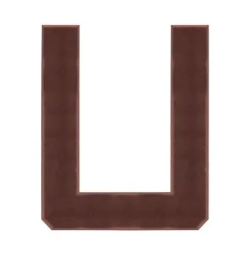 Isolate Chocolate Alphabet Stock Photos