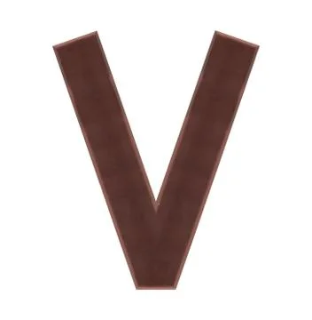 Isolate Chocolate Alphabet Stock Photos