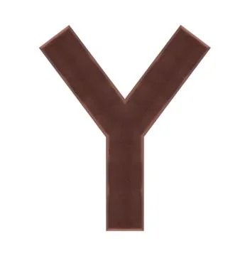 Isolate Chocolate Alphabet Stock Photos