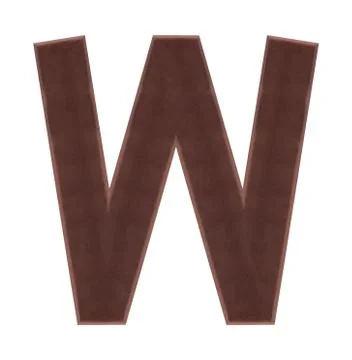 Isolate Chocolate Alphabet Stock Photos