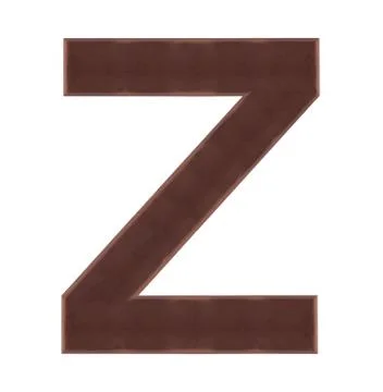 Isolate Chocolate Alphabet Stock Photos