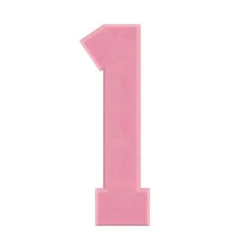 Isolate Chocolate Number on White Background Stock Photos