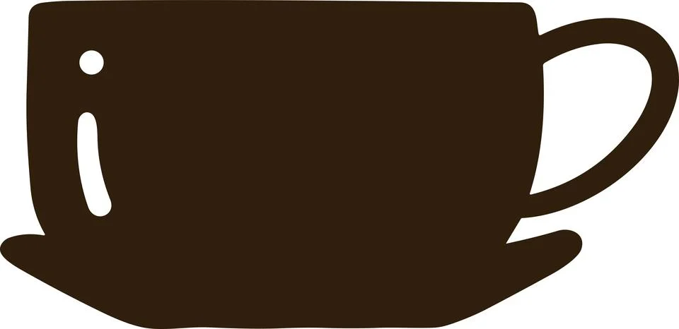 Isolate coffee cup flat style on background Stock Illustration
