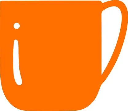 Isolate coffee cup flat style on background Stock Illustration