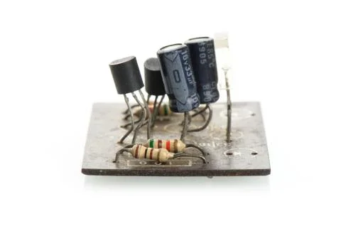 Isolate electronic board Stock Photos