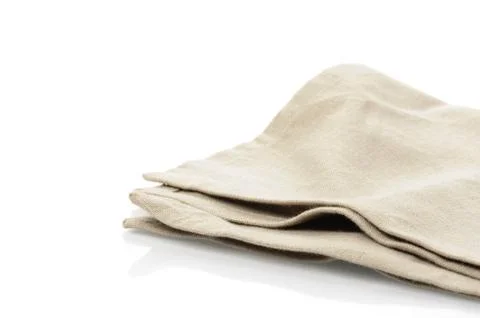 Isolate folded napkin Stock Photos