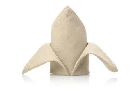 Isolate folded napkin Foto stock