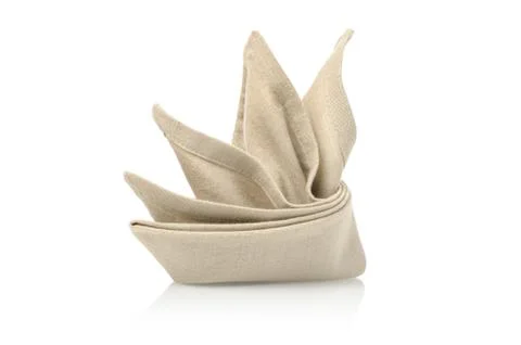 Isolate folded napkin Foto stock