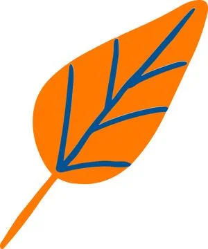 Isolate green leaf flat style on background Stock Illustration