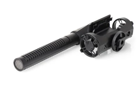 Isolate microphone over white Stock Photos