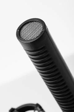 Isolate microphone over white Foto stock