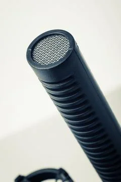 Isolate microphone over white Stock Photos