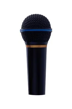 Isolate Microphone on White Stock Photos