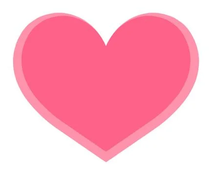 Isolate Pink Heart Stock Photos