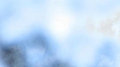 Isolate realistic white and light blue fog and clouds on transparent backgrounds Stock Photos