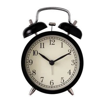 Isolate Retro Alarm Clock Foto stock