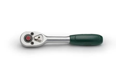 Isolate. Reversible ratchet on a white background. Stock Photos