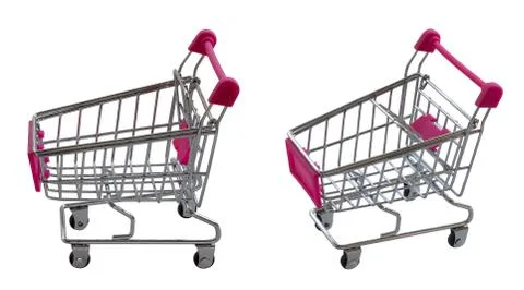 Isolate Shopping Trolley Foto stock