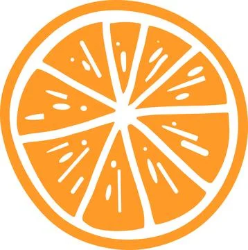 Isolate a slice lemon flat style on background Stock Illustration