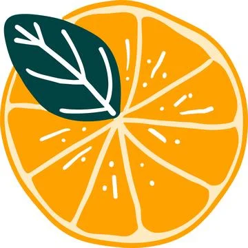 Isolate a slice lemon flat style on background Stock Illustration