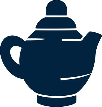Isolate teapot flat style on background Stock Illustration