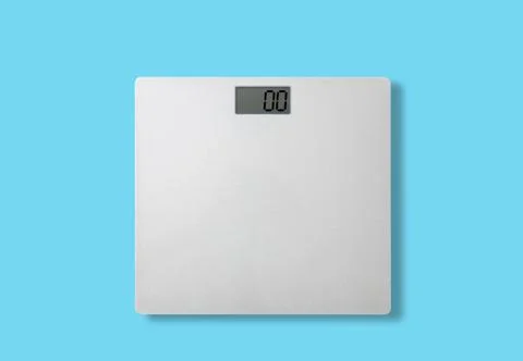 Isolate weight scale measurement Stock Photos