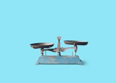 Isolate weight scale measurement Stock Photos