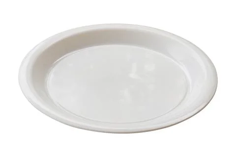 Isolate White Plate Foto stock
