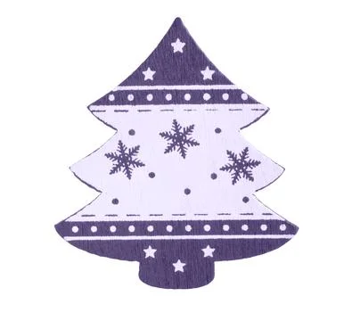 Isolate, wooden christmas tree, with a pattern Stock Photos