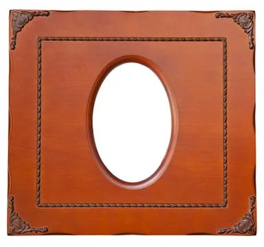 Isolate wooden frame Stock Illustration