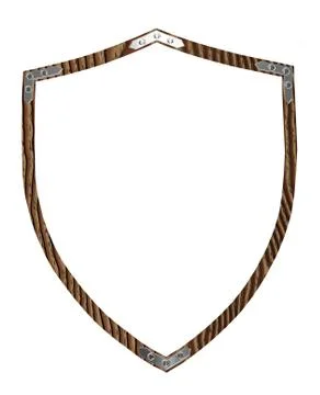Isolated 16th century war shield 3d Stock Illustration