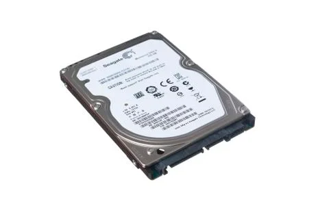 Isolated 2.5" hard disk Stock Photos