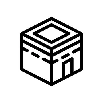 Isolated 3D Cube Icon for Digital and Tech Applications Stock-Illustration