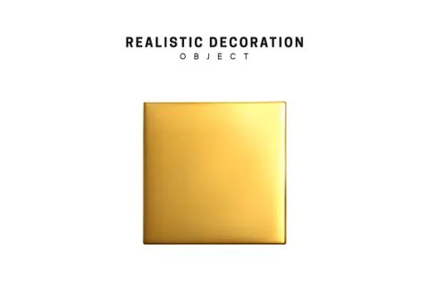 Isolated 3d object Shapes cube and geometric block, square. Stock Illustration