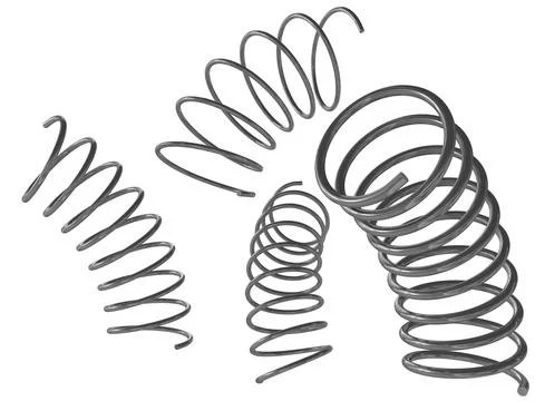 Isolated 3d render collection of silver springs. 3d render 스톡 일러스트