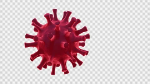 Isolated 3d render of corona virus Stock Footage 155153169