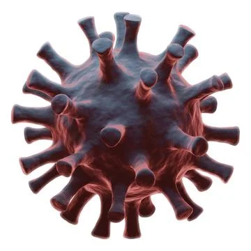 Isolated 3d render of corona virus Stock Illustration