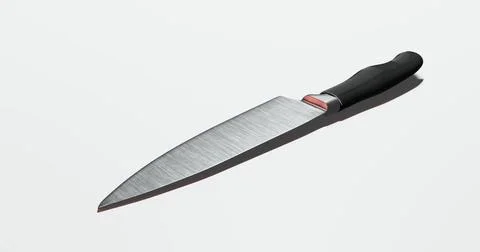 Isolated 3d render of kitchen chef knife for cook profession or culinary c... Stock Photos