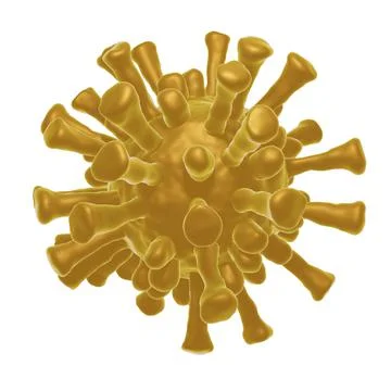 Isolated 3d render of virus Foto stock