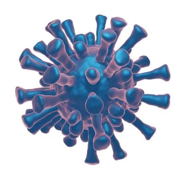 Isolated 3d render of virus Foto stock