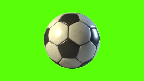 Isolated 3D Soccer Ball rolling from a side perspective Stock Footage 157749982