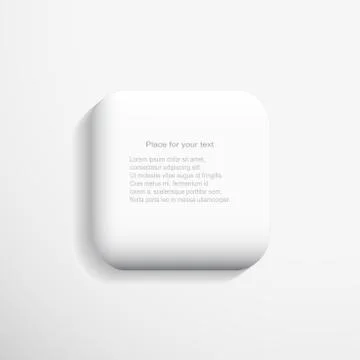 Isolated 3d sqaure. Stock Illustration