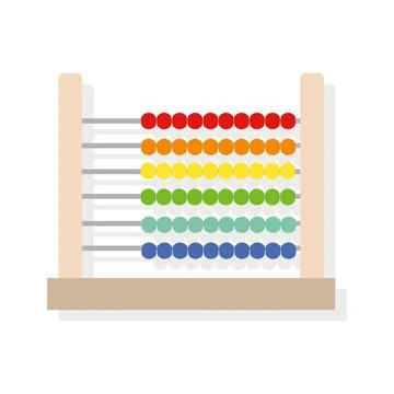 Isolated abacus supplies school vector illustration Stock Illustration
