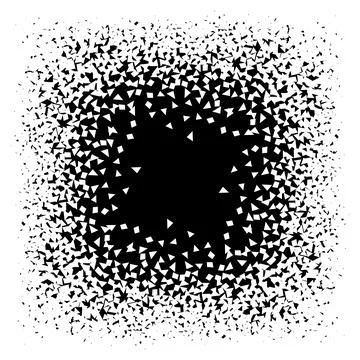 Isolated abstract black ad white color dust background. Seamless dotted texture Stock Illustration