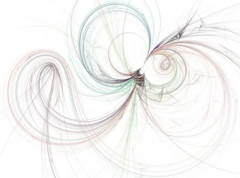 Isolated abstract fractal pattern 스톡 일러스트